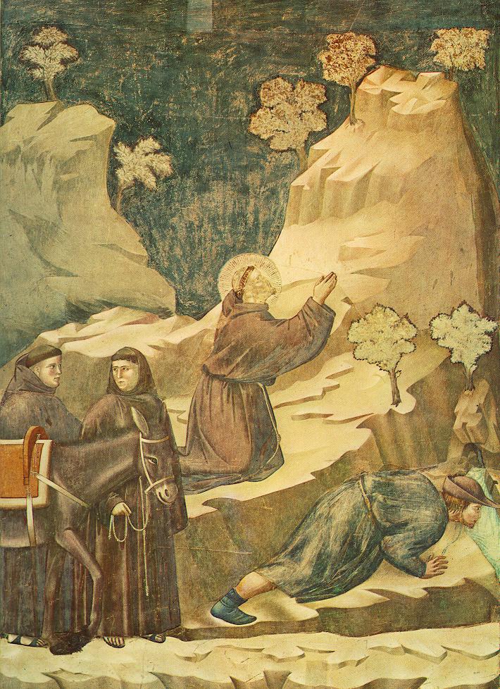 Giotto - Legend of St Francis - [14] - Miracle of the Spring
