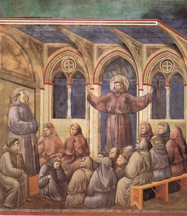 Giotto - Legend of St Francis - [18] - Apparition at Arles