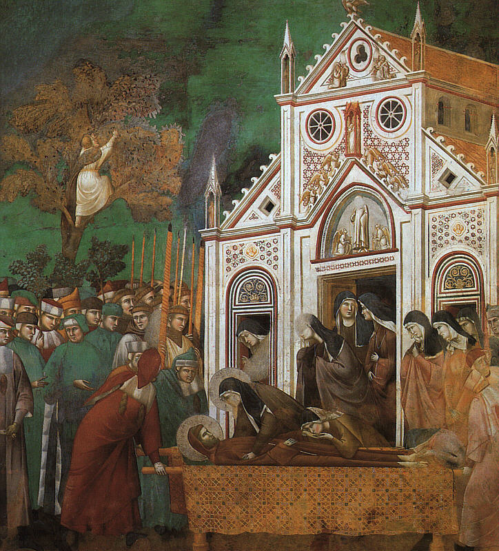Giotto - Legend of St Francis - [23] - St Francis Mourned by St Clare