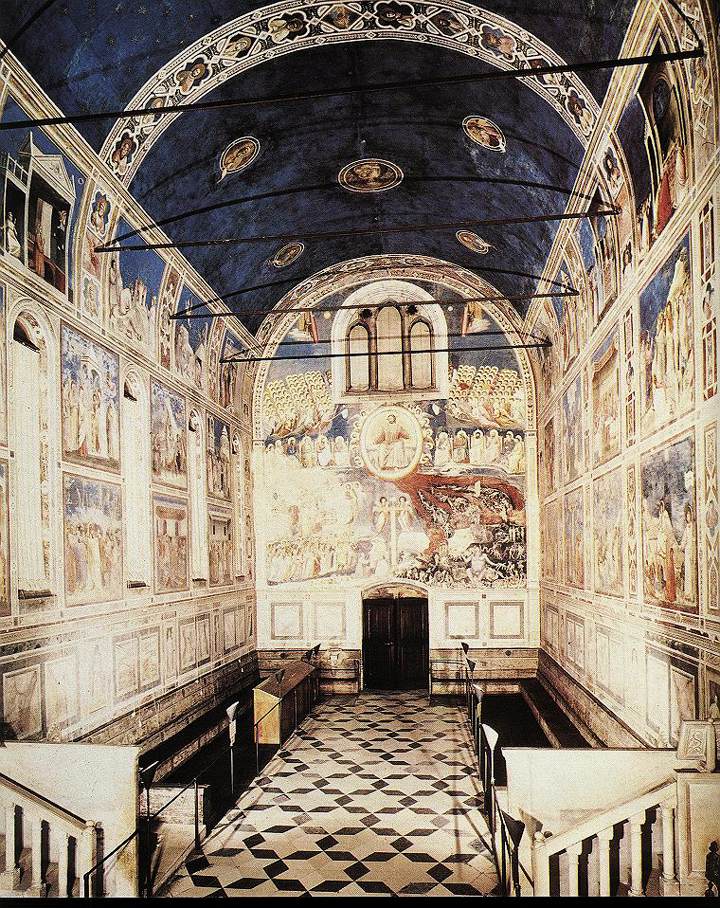 Giotto - Scrovegni - The Chapel viewed towards the entrance