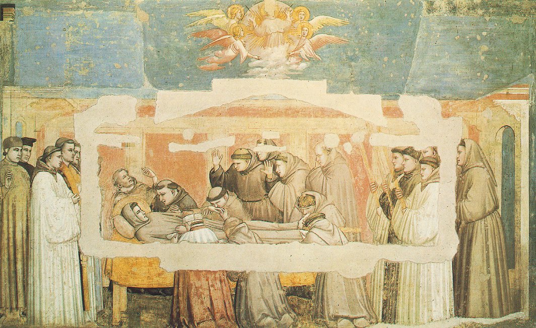 Giotto - Life of Saint Francis - [04] - Death and Ascension of St Francis