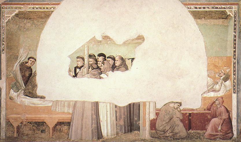 Giotto - Life of Saint Francis - [07] - Vision of the Ascension of St Francis
