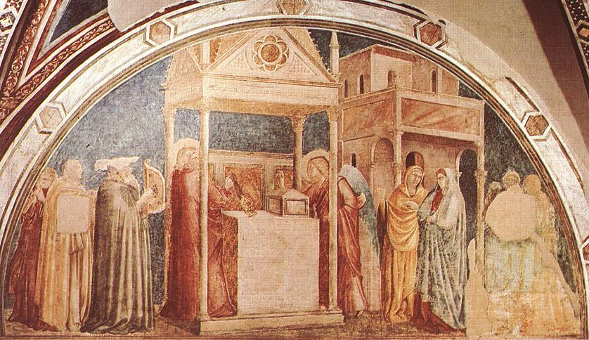 Giotto - Life of St John the Baptist - [01] - Annunciation to Zacharias