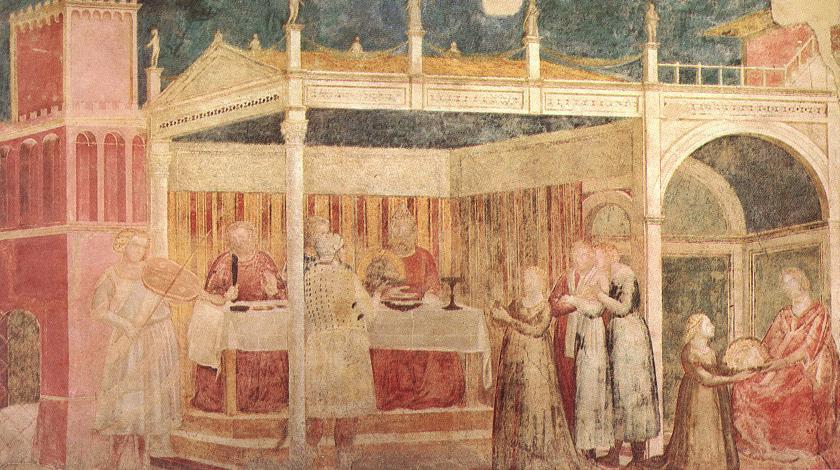 Giotto - Life of St John the Baptist - [03] - Feast of Herod