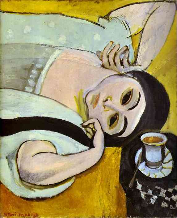 Laurette's Head with a Coffee Cup. 1917