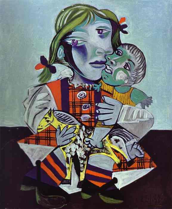 Pablo Picasso - Maya, Picasso's Daughter with a Doll