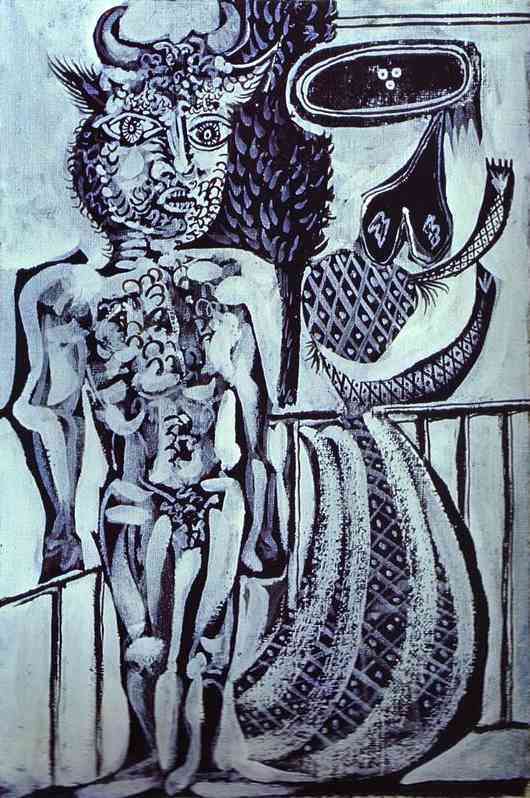 Pablo Picasso - Minotaur and His Wife