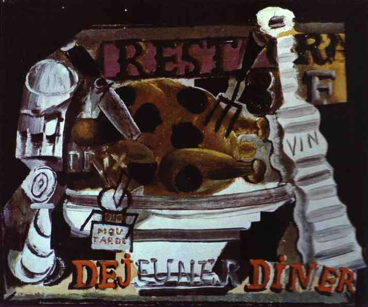 Pablo Picasso - The Restaurant_ Turkey with Truffles and Wine