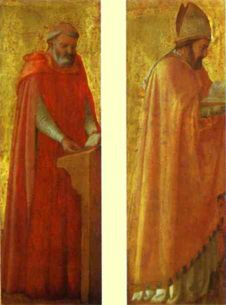 Masaccio - St. Jerome and St. Augustine