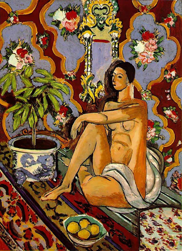 matisse - Decorative Figure on an Ornamental Ground - 1925