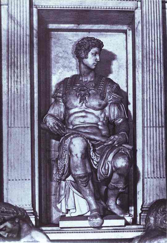 Michelangelo - Tomb of Giuliano de' Medici (detail