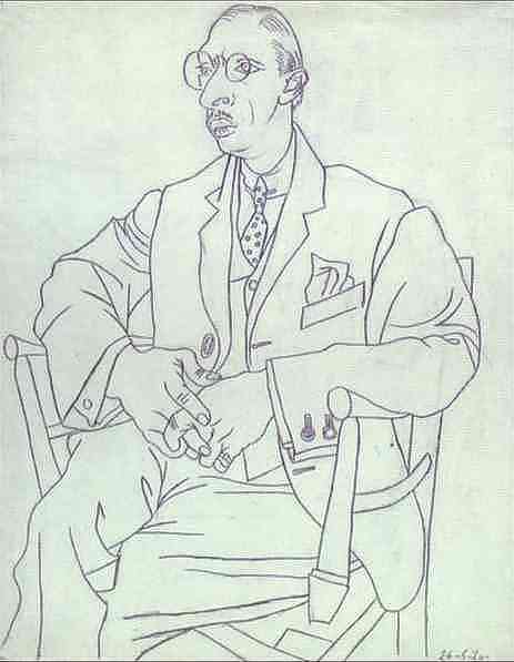 Pablo Picasso - Portrait of Igor Stravinsky