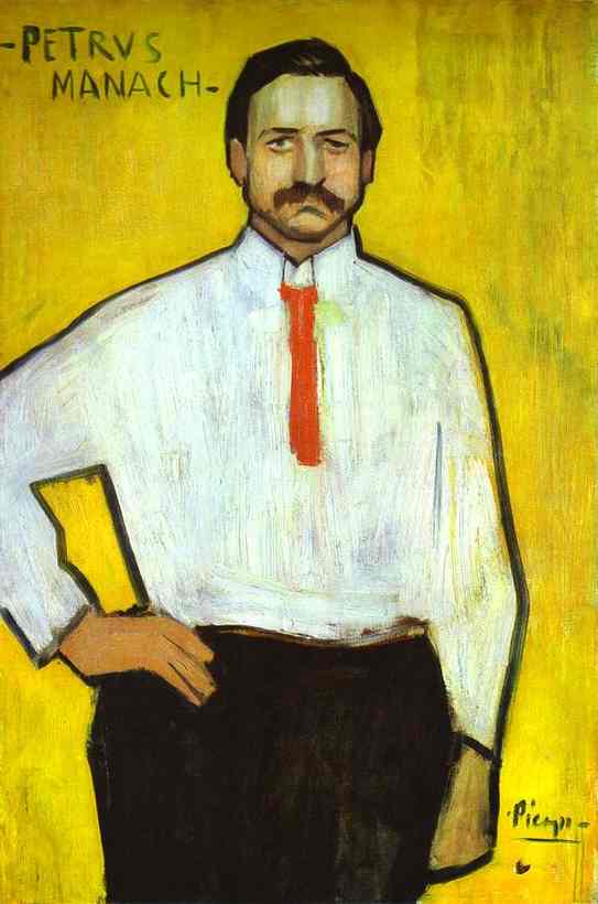 Pablo Picasso - Portrait of the Art Dealer Pedro Manach