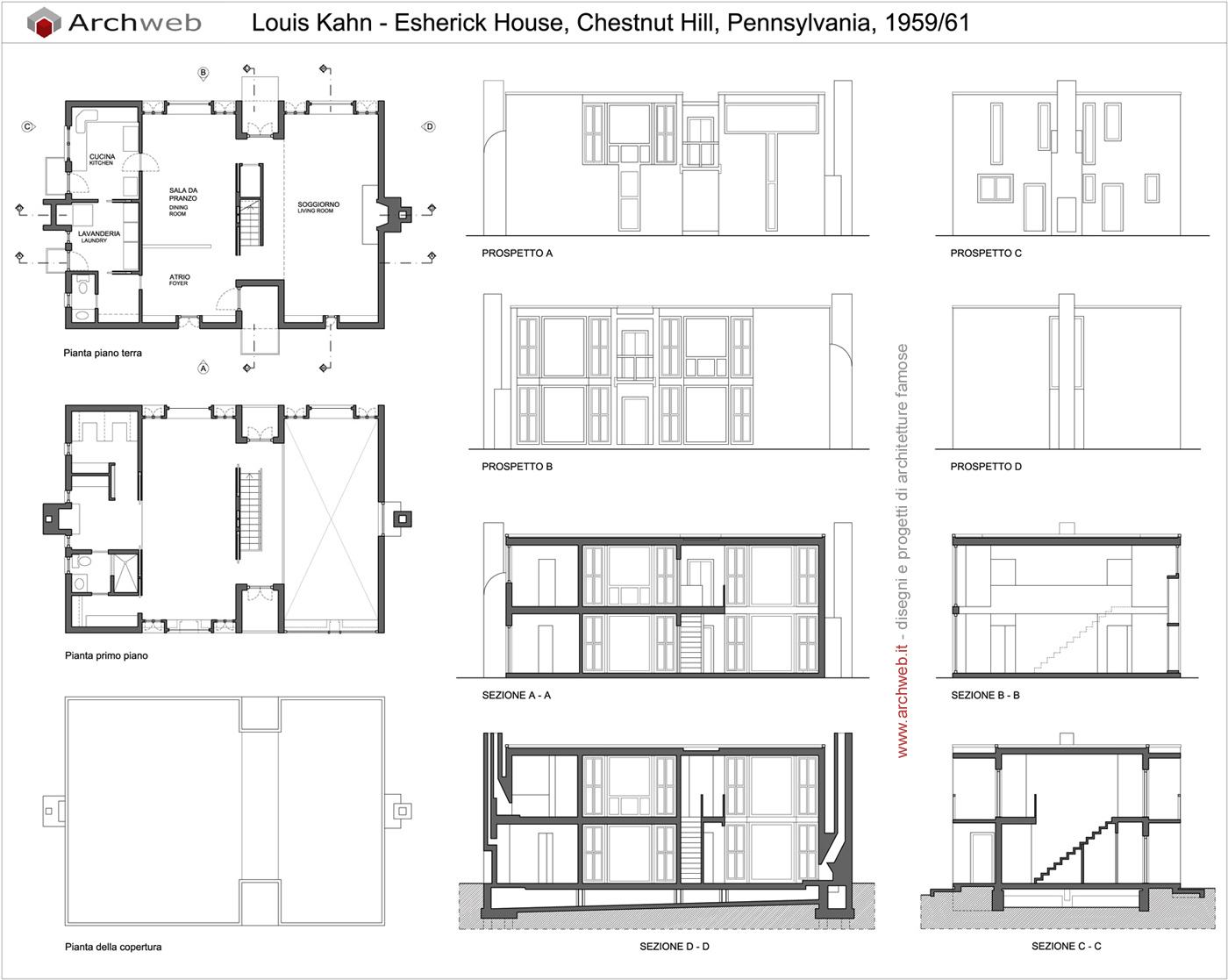 Esherick House Dwg Drawings